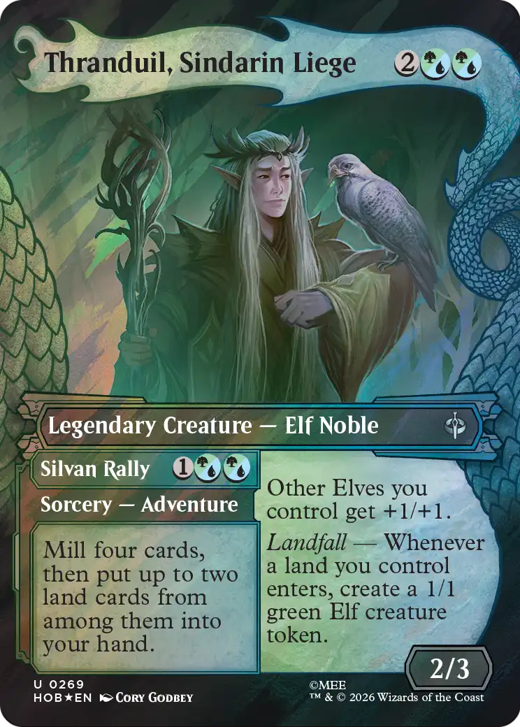 Thranduil, Sindarin Liege (Showcase) (Surge Foil) [The Hobbit] | Exor Games Summserside