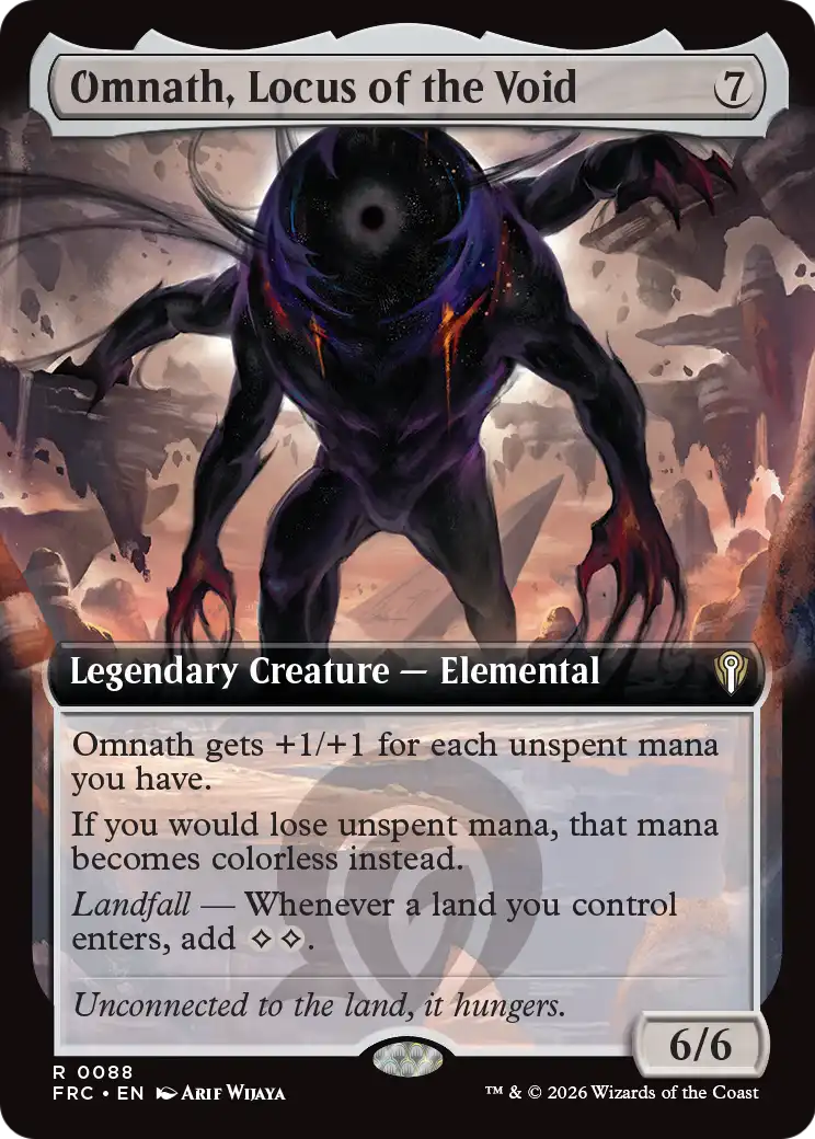 Omnath, Locus of the Void (Extended Art) [Reality Fracture Commander] | Exor Games Summserside