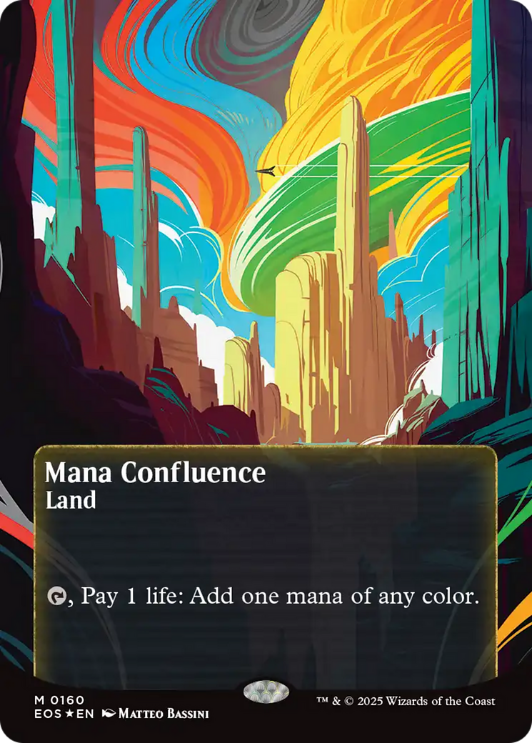 Mana Confluence (0160) (Borderless) (Galaxy Foil) [Edge of Eternities: Stellar Sights] | Exor Games Summserside