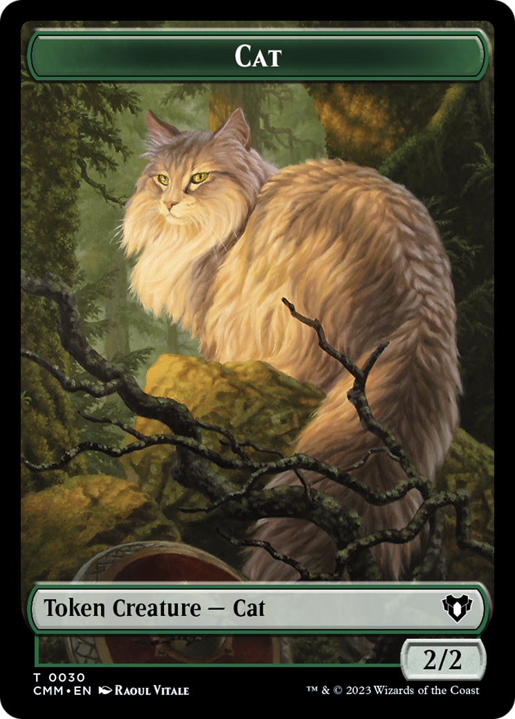 Cat Token (30) [Commander Masters Tokens] | Exor Games Summserside