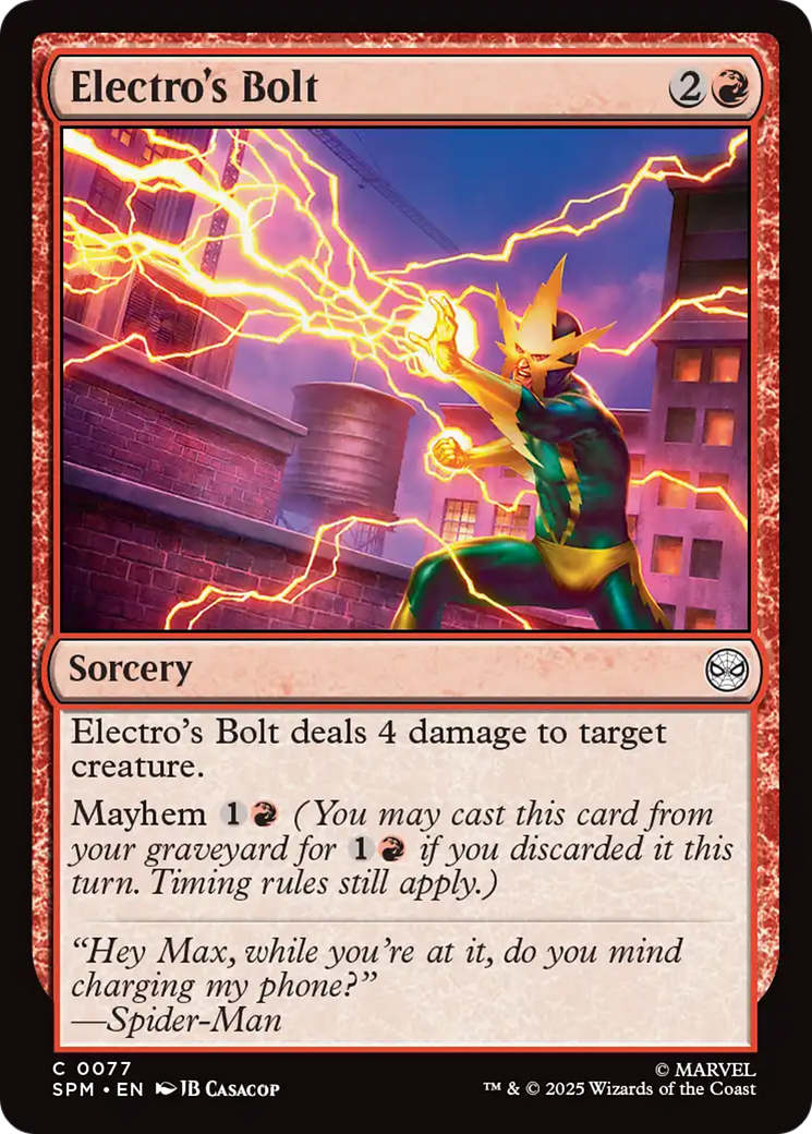 Electro's Bolt [Marvel's Spider-Man] | Exor Games Summserside