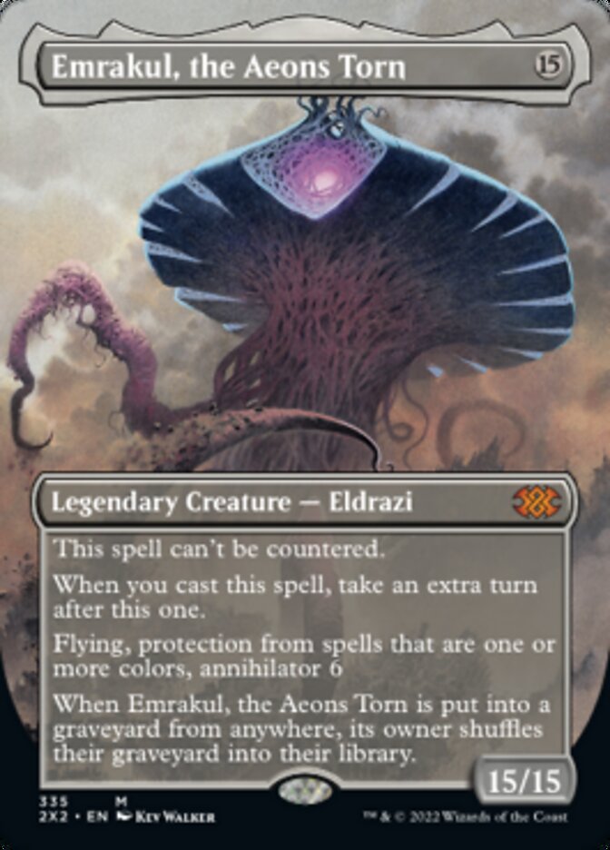 Emrakul, the Aeons Torn (Borderless Alternate Art) [Double Masters 2022] | Exor Games Summserside