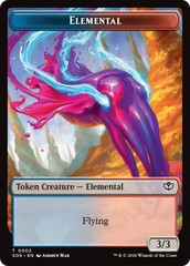 Fractal (0004) // Elemental (0002) Double-Sided Token [Secrets of Strixhaven Tokens] | Exor Games Summserside