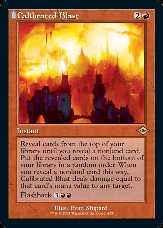 Calibrated Blast (Retro Foil Etched) [Modern Horizons 2] | Exor Games Summserside