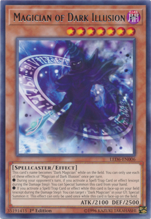 Magician of Dark Illusion [LED6-EN006] Rare | Exor Games Summserside