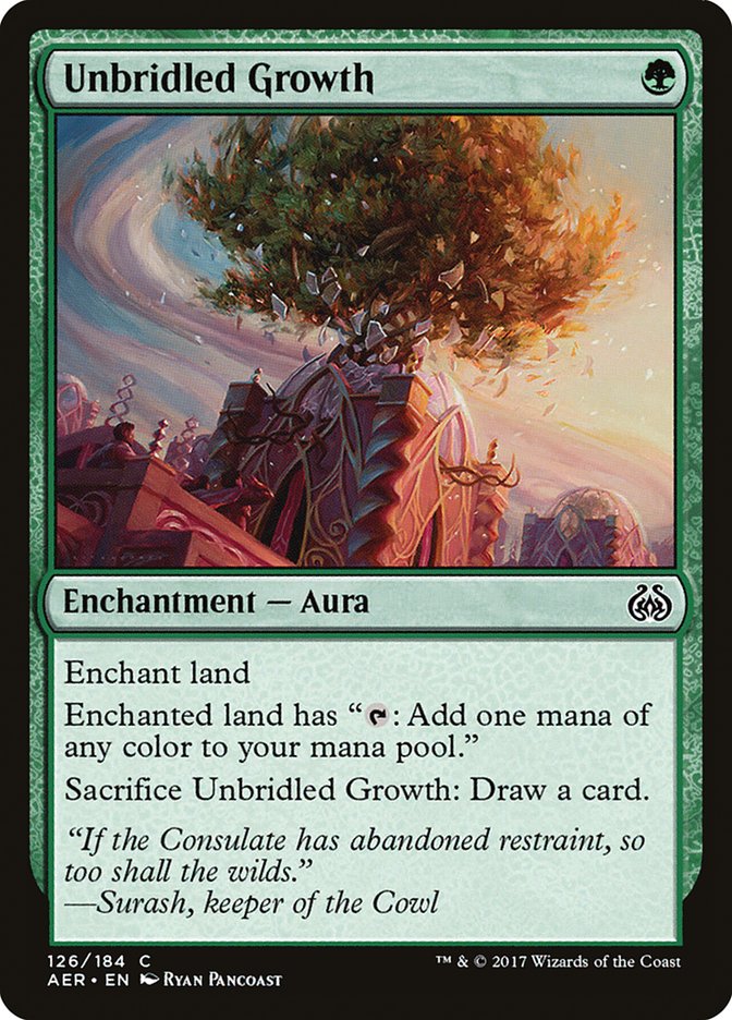 Unbridled Growth [Aether Revolt] | Exor Games Summserside