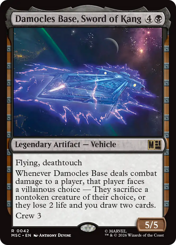 Damocles Base, Sword of Kang (Surge Foil) [Marvel Super Heroes Commander] | Exor Games Summserside