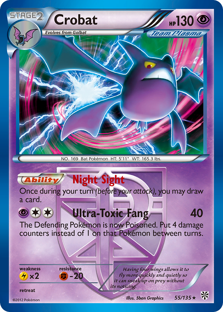 Crobat (55/135) [Black & White: Plasma Storm] | Exor Games Summserside
