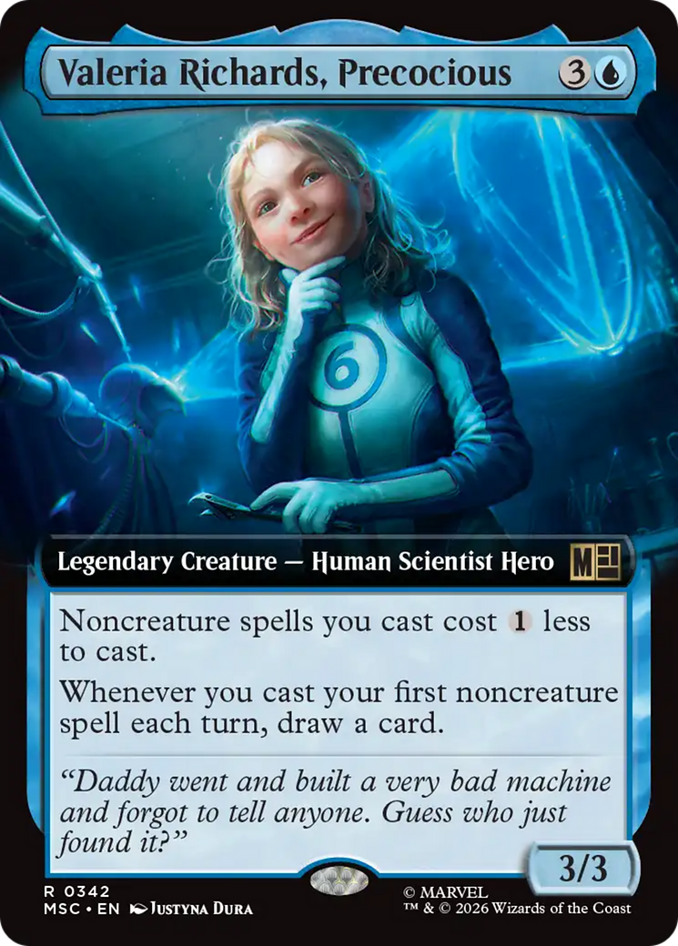 Valeria Richards, Precocious (Extended Art) [Marvel Super Heroes Commander] | Exor Games Summserside