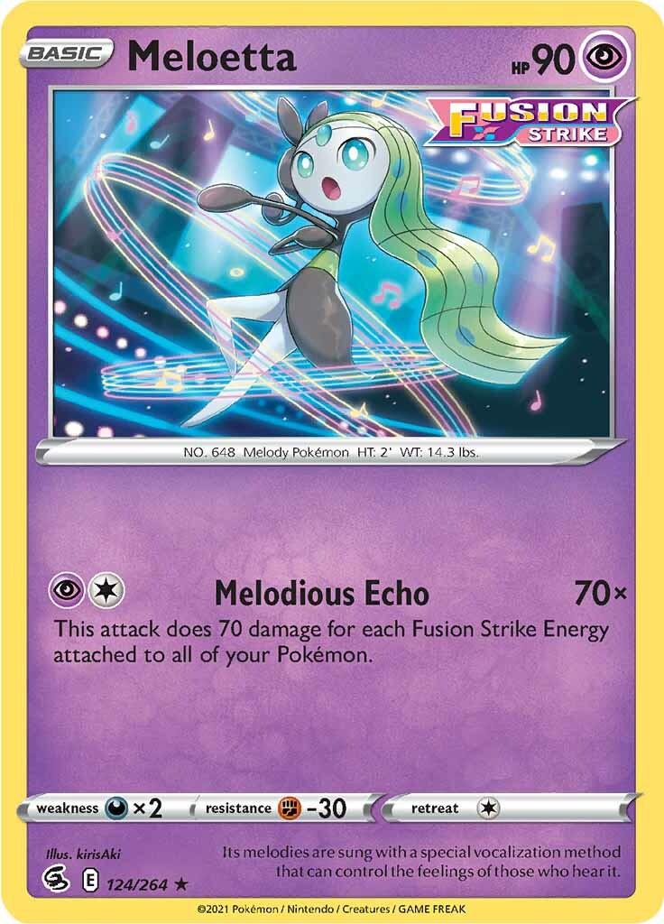 Meloetta (124/264) [Sword & Shield: Fusion Strike] | Exor Games Summserside