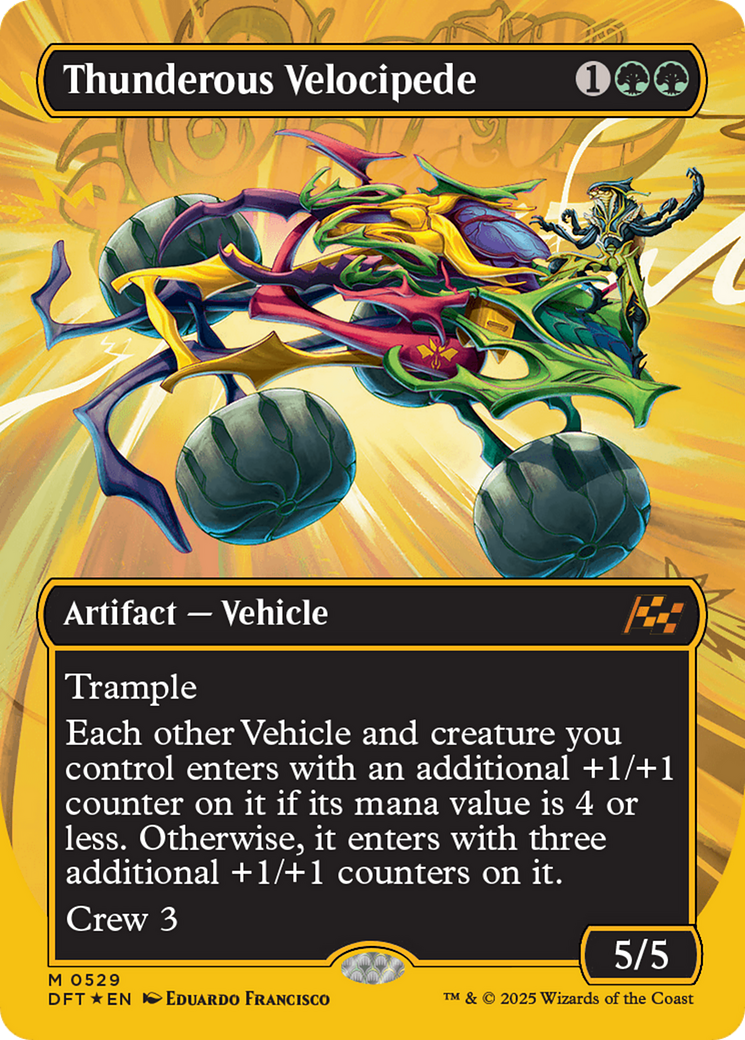 Thunderous Velocipede (Borderless) (First-Place Foil) [Aetherdrift] | Exor Games Summserside