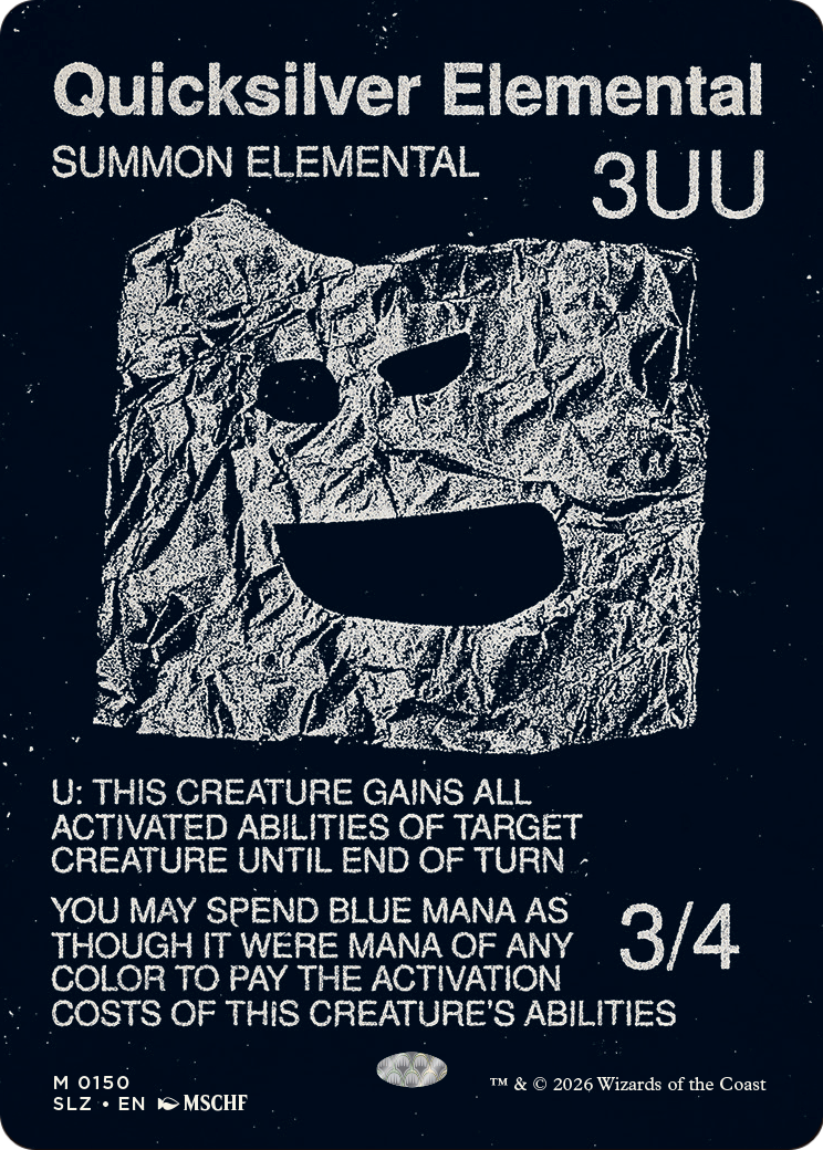 Quicksilver Elemental (0150) [Secret Lair x MSCHF: The Zeta Set] | Exor Games Summserside