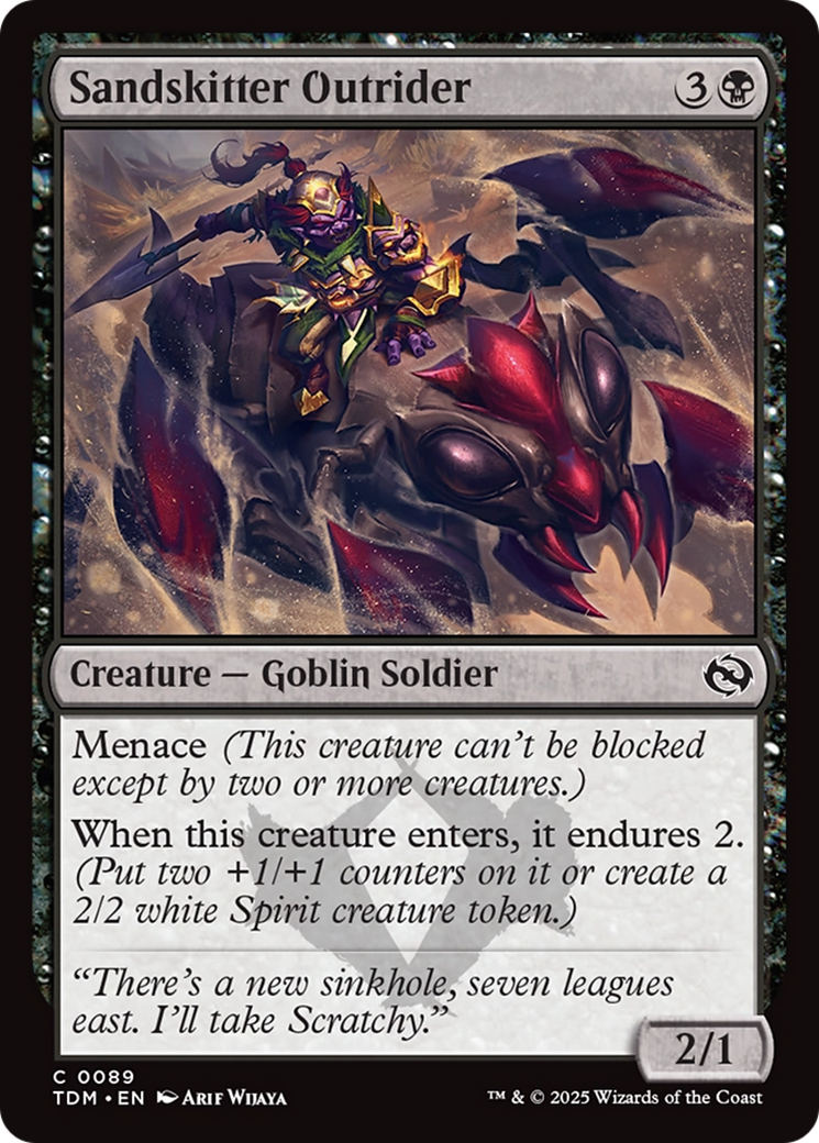 Sandskitter Outrider [Tarkir: Dragonstorm] | Exor Games Summserside
