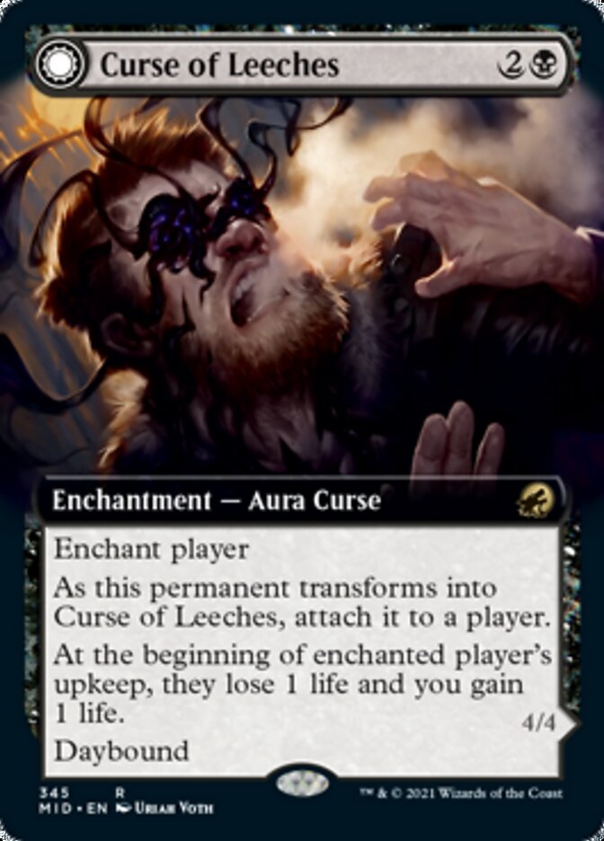 Curse of Leeches // Leeching Lurker (Extended Art) [Innistrad: Midnight Hunt] | Exor Games Summserside