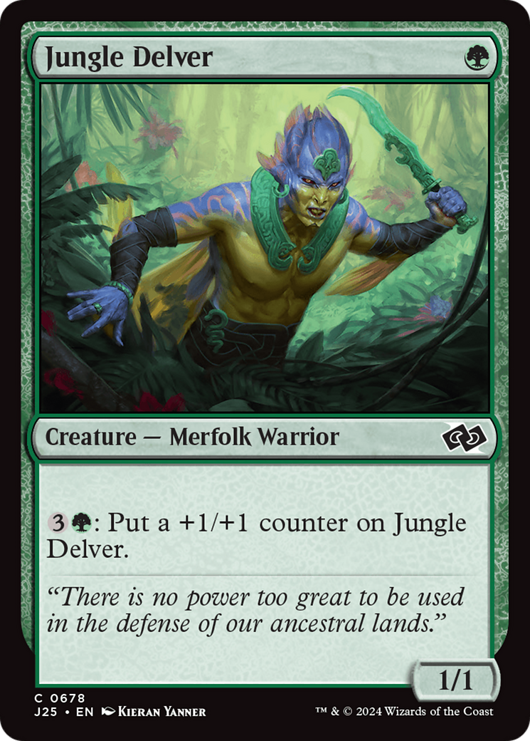 Jungle Delver [Foundations Jumpstart] | Exor Games Summserside