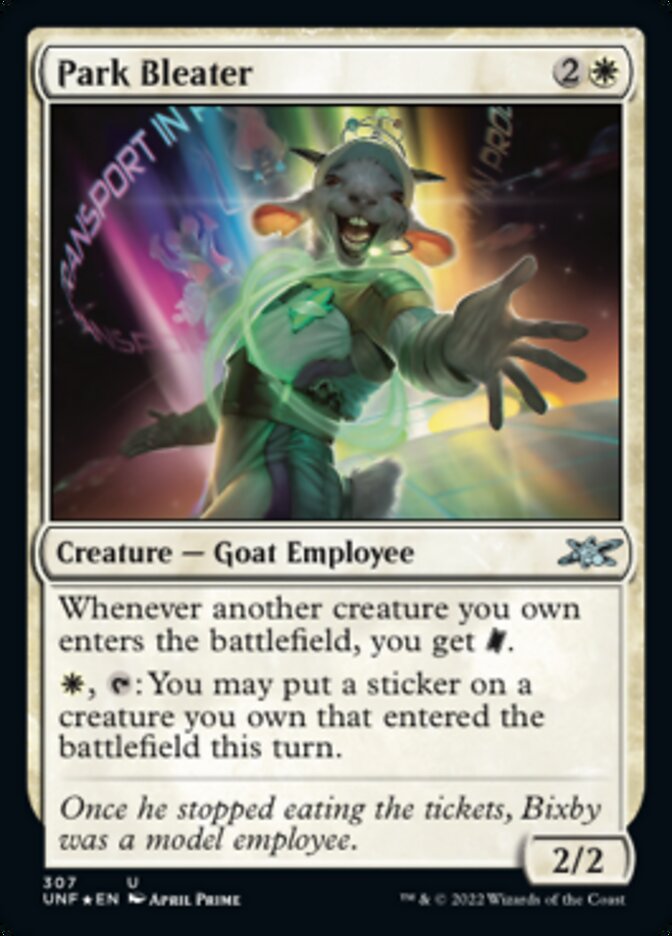 Park Bleater (Galaxy Foil) [Unfinity] | Exor Games Summserside