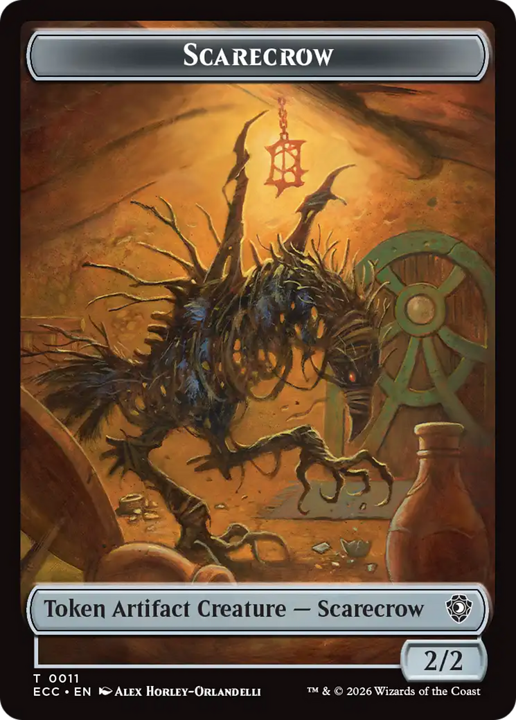 Snake // Scarecrow Double-Sided Token [Lorwyn Eclipsed Tokens] | Exor Games Summserside