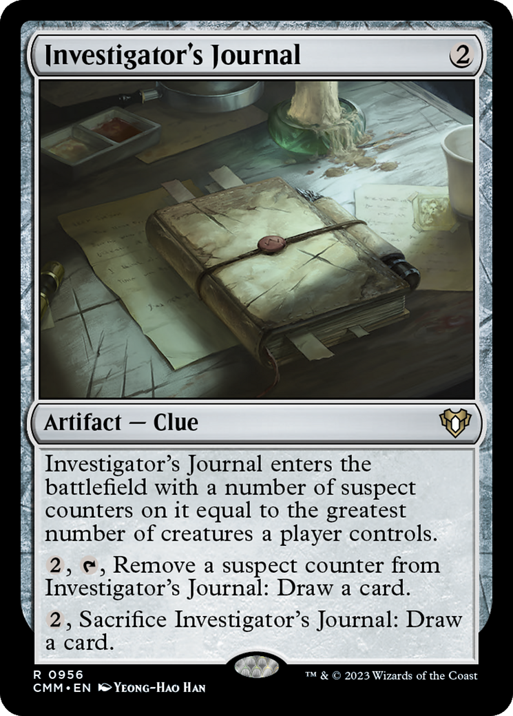 Investigator's Journal [Commander Masters] | Exor Games Summserside