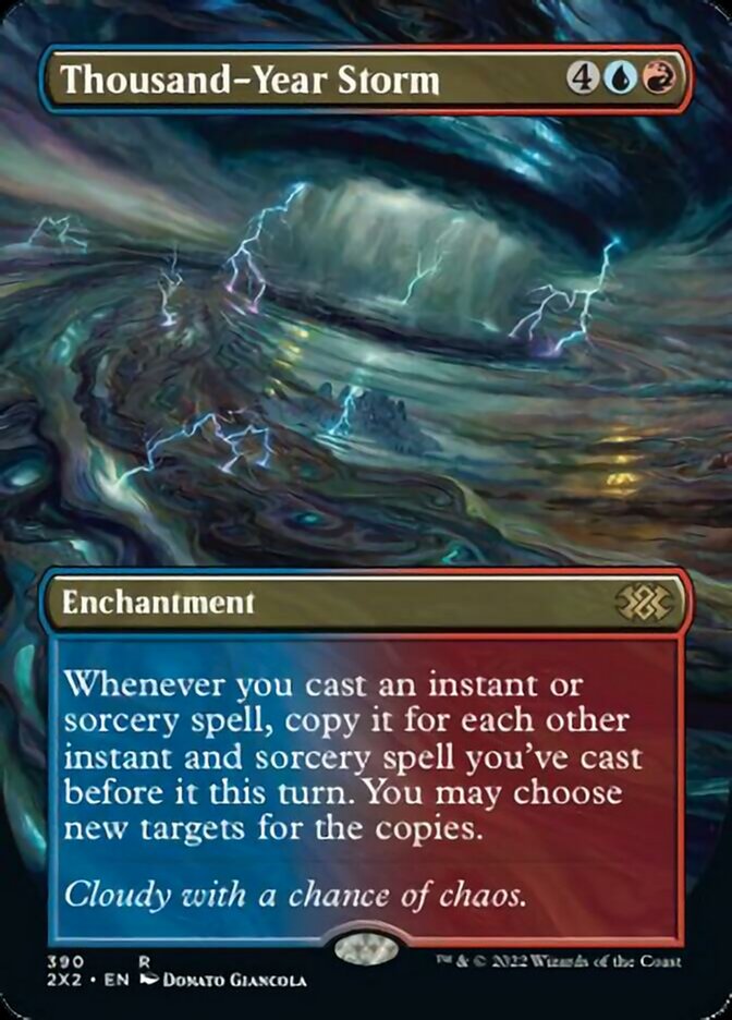 Thousand-Year Storm (Borderless Alternate Art) [Double Masters 2022] | Exor Games Summserside