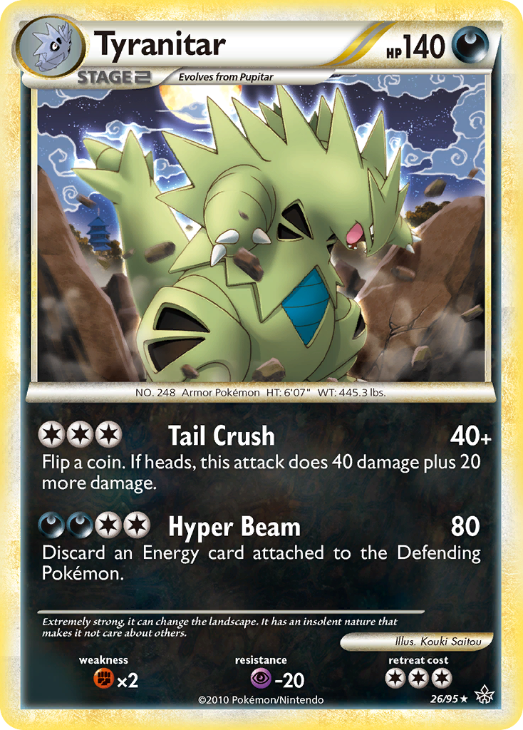 Tyranitar (26/95) [HeartGold & SoulSilver: Unleashed] | Exor Games Summserside