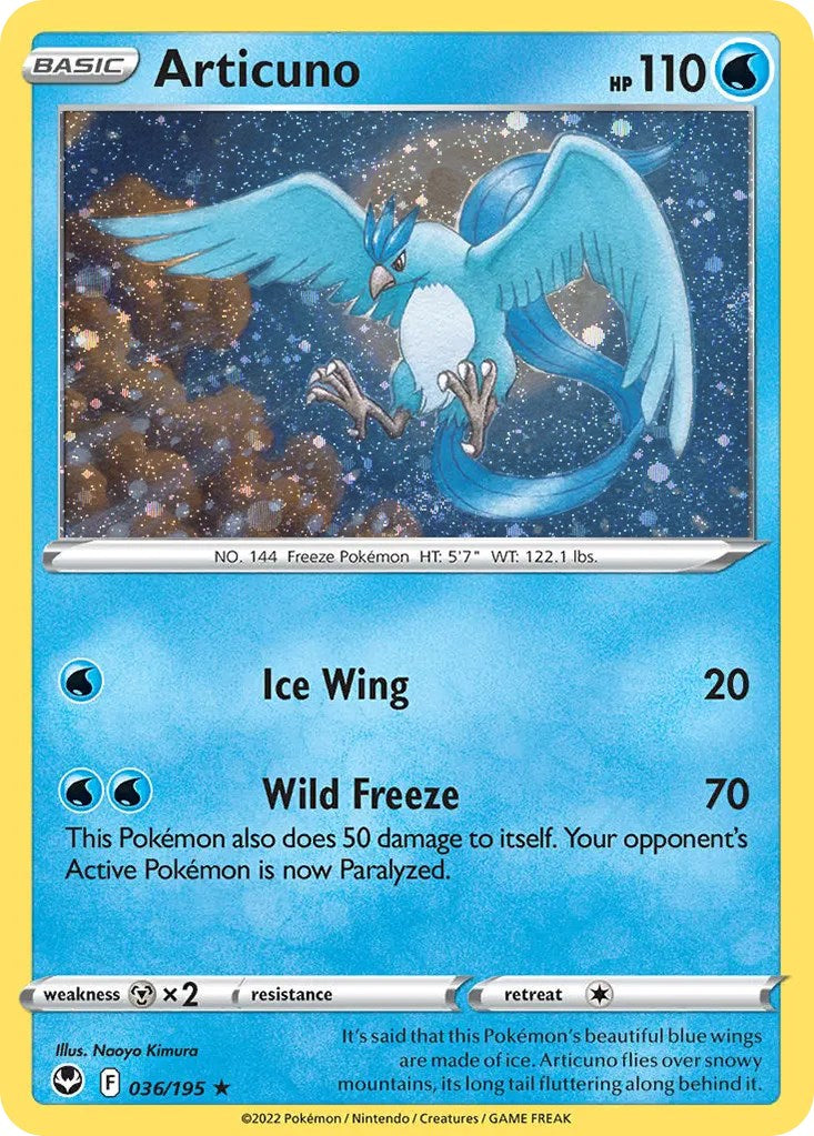 Articuno (036/195) (Cosmos Holo) [Sword & Shield: Base Set] | Exor Games Summserside