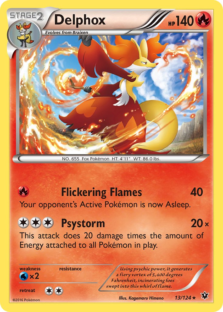 Delphox (13/124) (Theme Deck Exclusive) [XY: Fates Collide] | Exor Games Summserside