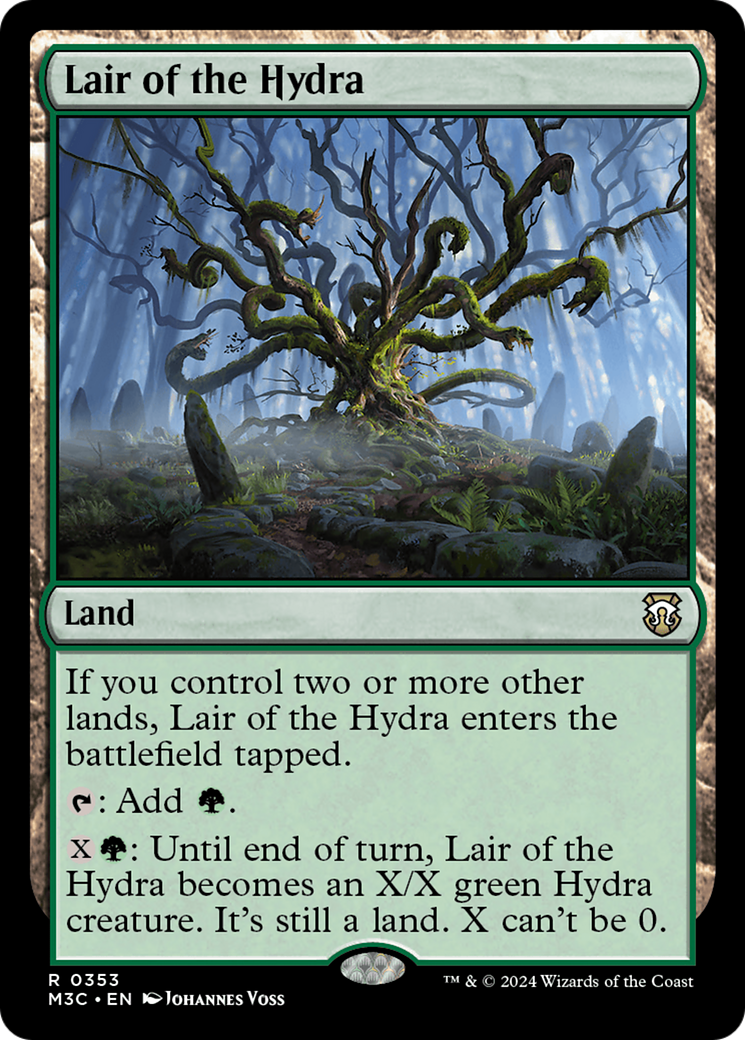 Lair of the Hydra (Ripple Foil) [Modern Horizons 3 Commander] | Exor Games Summserside