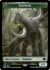 Elephant // Elemental Double-Sided Token [Dominaria Remastered Tokens] | Exor Games Summserside