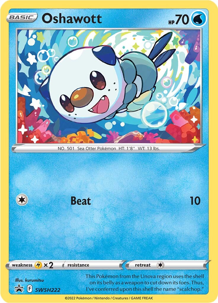 Oshawott (SWSH222) [Sword & Shield: Black Star Promos] | Exor Games Summserside