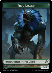 Frog Lizard // Merfolk (0003) Double-Sided Token [The Lost Caverns of Ixalan Commander Tokens] | Exor Games Summserside