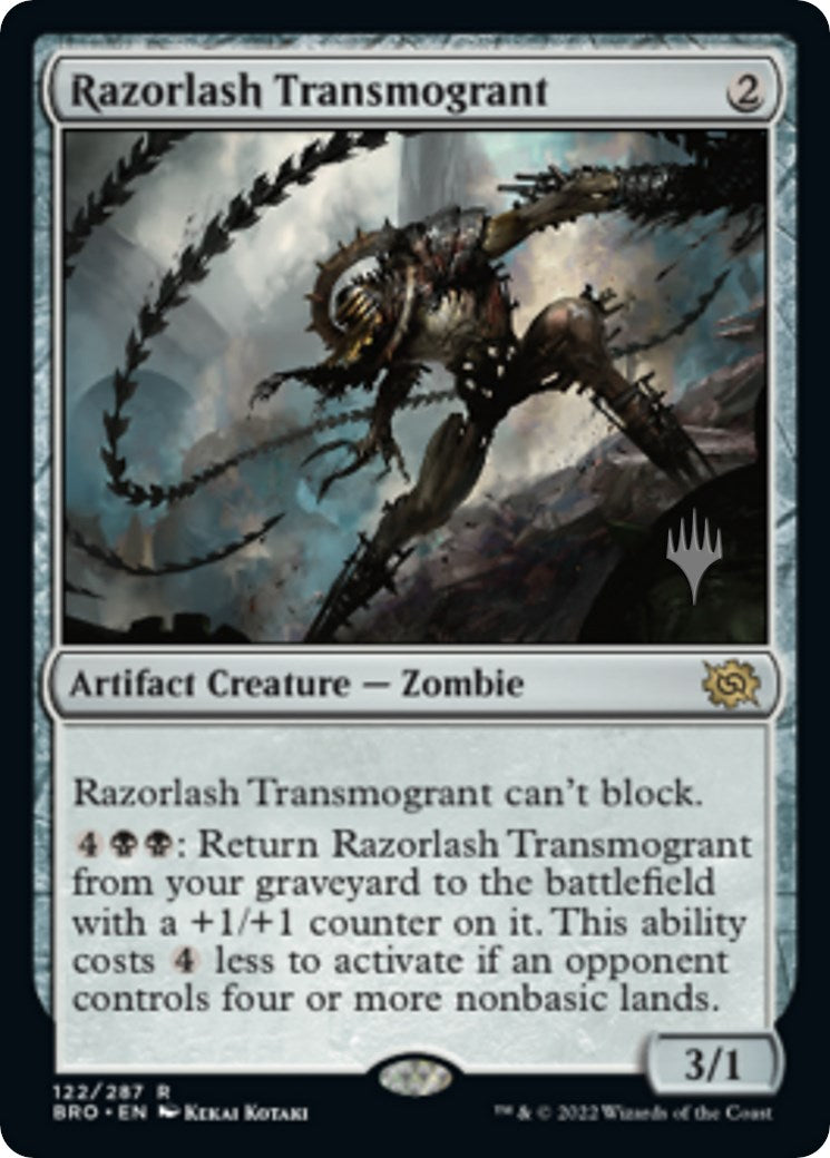 Razorlash Transmogrant (Promo Pack) [The Brothers' War Promos] | Exor Games Summserside