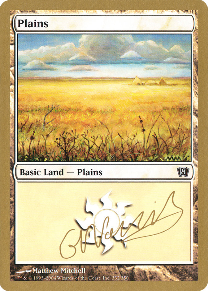 Plains (gn332) (Gabriel Nassif) [World Championship Decks 2004] | Exor Games Summserside