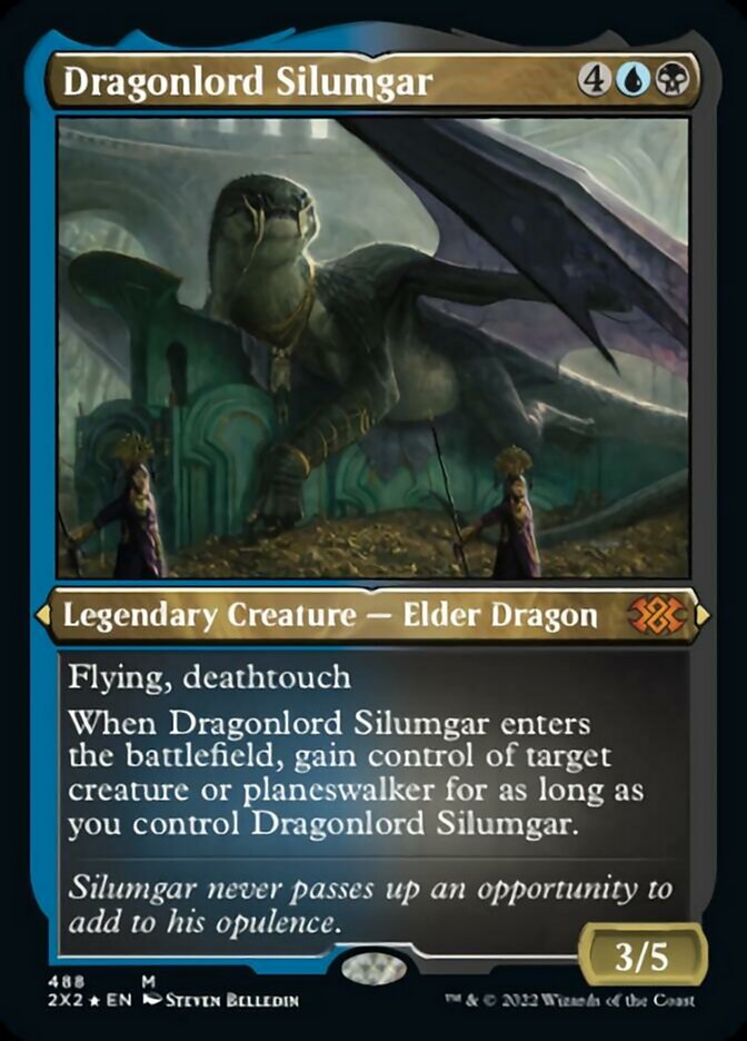 Dragonlord Silumgar (Foil Etched) [Double Masters 2022] | Exor Games Summserside