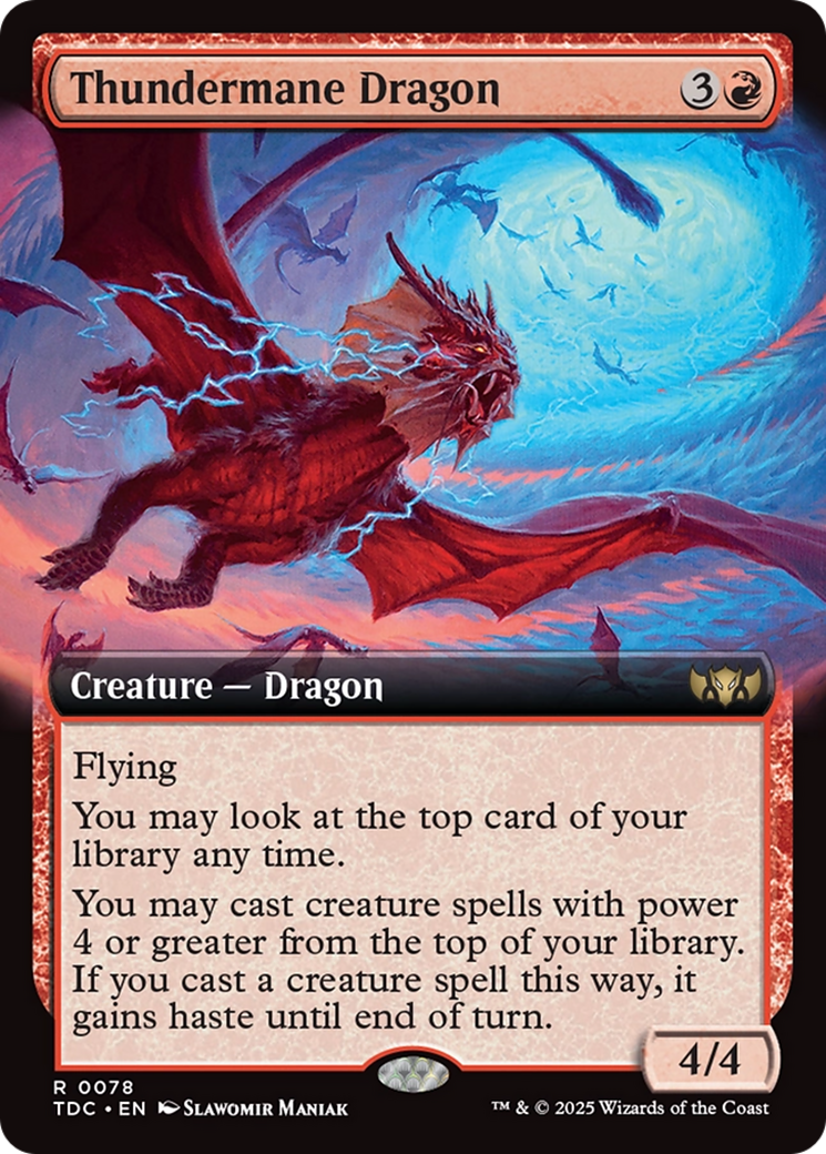 Thundermane Dragon (Extended Art) [Tarkir: Dragonstorm Commander] | Exor Games Summserside