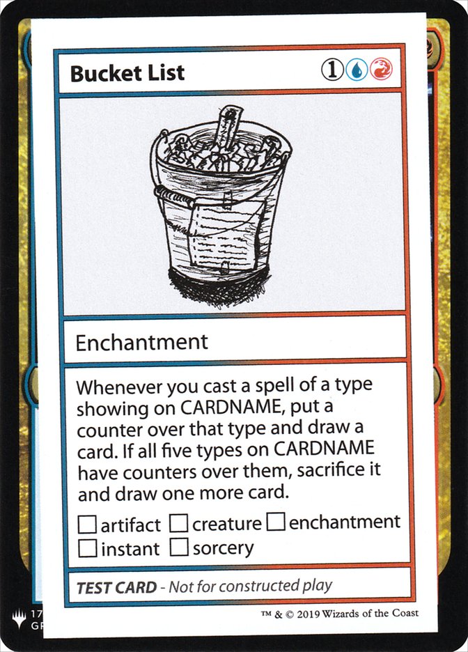 Bucket List [Mystery Booster Playtest Cards] | Exor Games Summserside