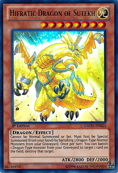 Hieratic Dragon of Sutekh [GAOV-EN025] Ultra Rare | Exor Games Summserside