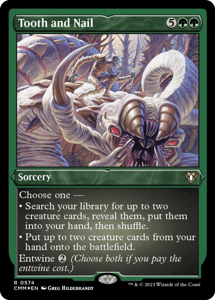 Tooth and Nail (Foil Etched) [Commander Masters] | Exor Games Summserside