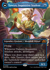 Tamiyo, Inquisitive Student // Tamiyo, Seasoned Scholar (Borderless) (Textured Foil) [Modern Horizons 3] | Exor Games Summserside