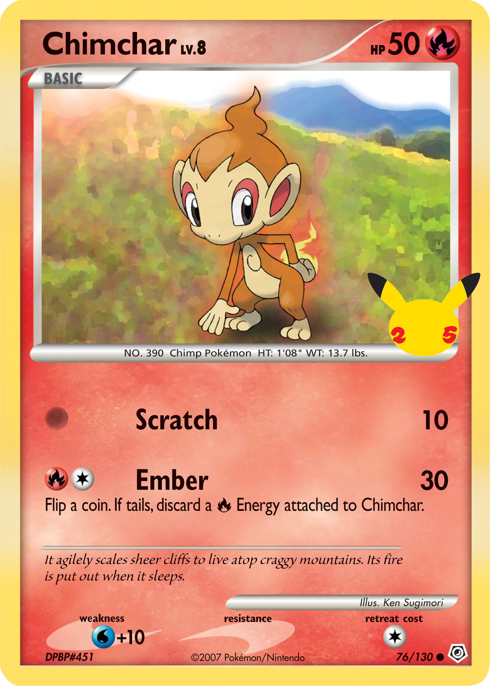 Chimchar (76/130) (Jumbo Card) [First Partner Pack] | Exor Games Summserside