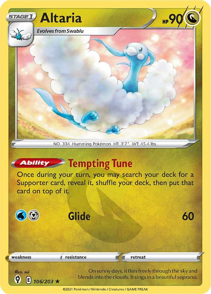 Altaria (106/203) [Sword & Shield: Evolving Skies] | Exor Games Summserside