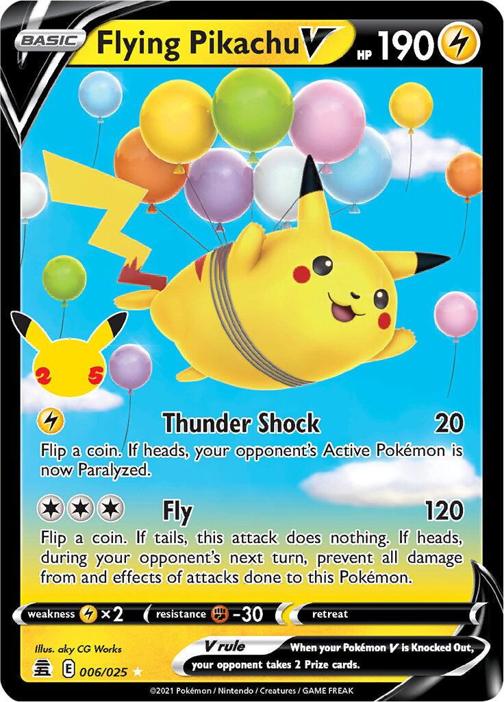 Flying Pikachu V (006/025) [Celebrations: 25th Anniversary] | Exor Games Summserside