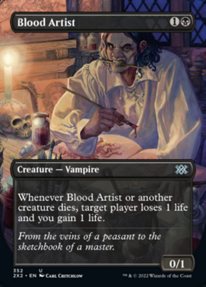 Blood Artist (Borderless Alternate Art) [Double Masters 2022] | Exor Games Summserside