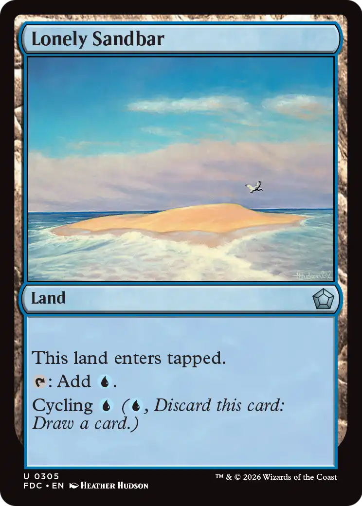 Lonely Sandbar [Foundations Commander] | Exor Games Summserside