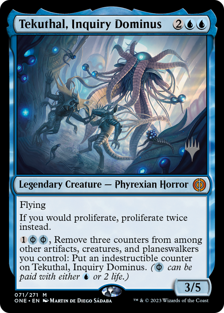 Tekuthal, Inquiry Dominus (Promo Pack) [Phyrexia: All Will Be One Promos] | Exor Games Summserside