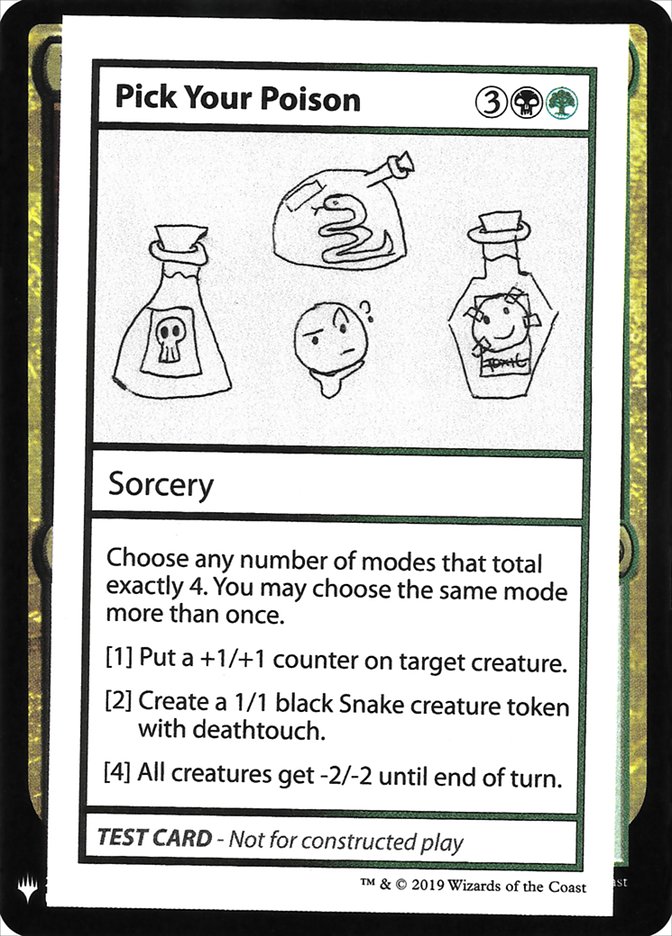Pick Your Poison [Mystery Booster Playtest Cards] | Exor Games Summserside