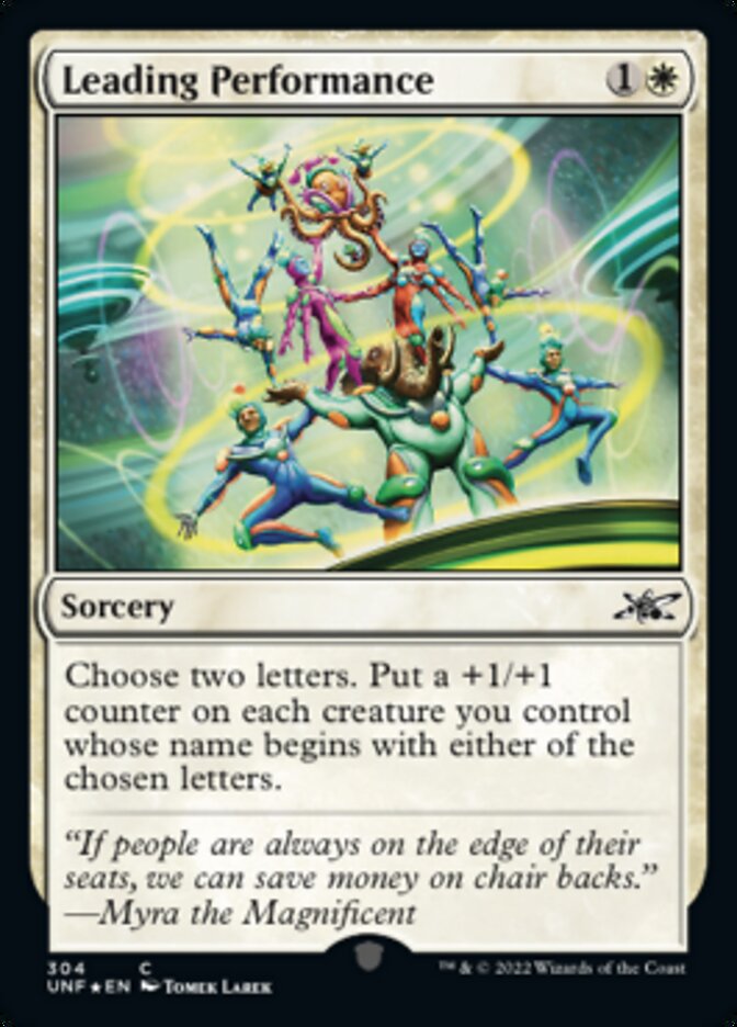 Leading Performance (Galaxy Foil) [Unfinity] | Exor Games Summserside