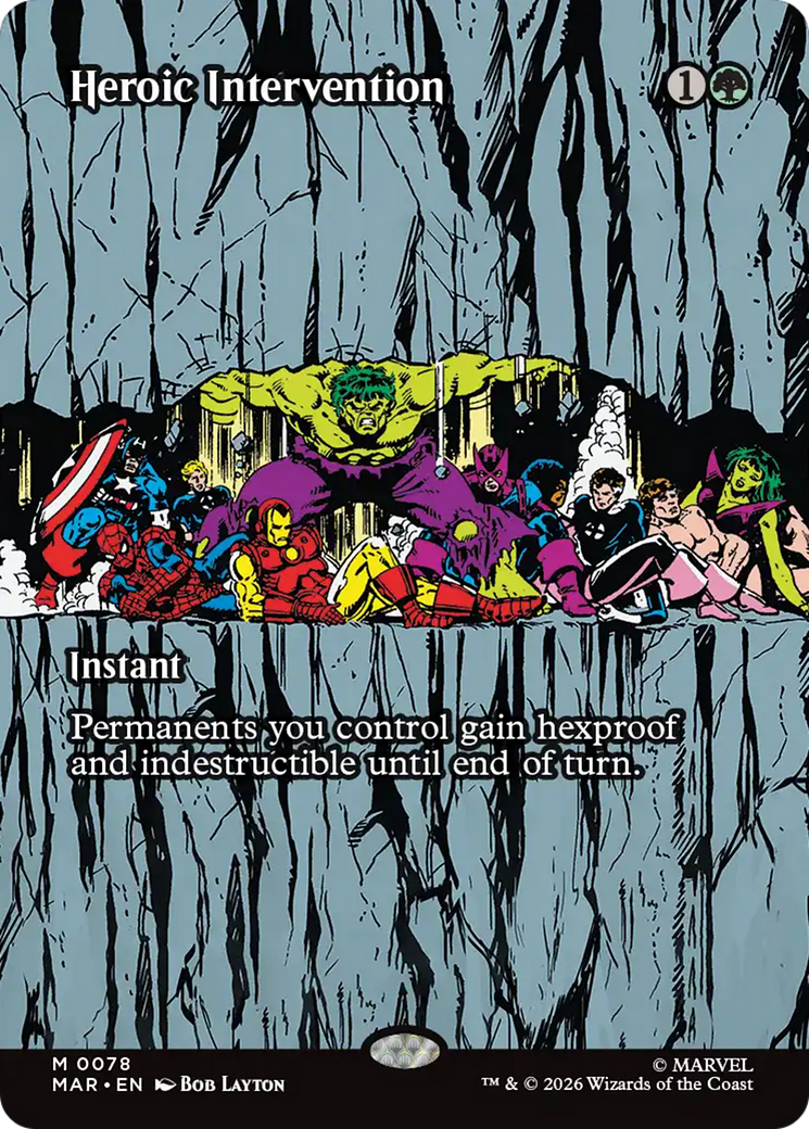 Heroic Intervention (0078) (Borderless) [Marvel Universe: Eternal-Legal] | Exor Games Summserside