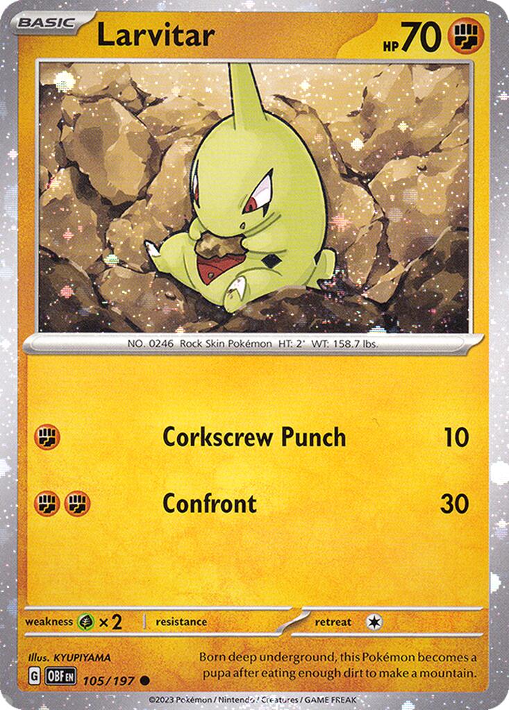 Larvitar (105/197) (Cosmos Holo) [Miscellaneous Cards] | Exor Games Summserside