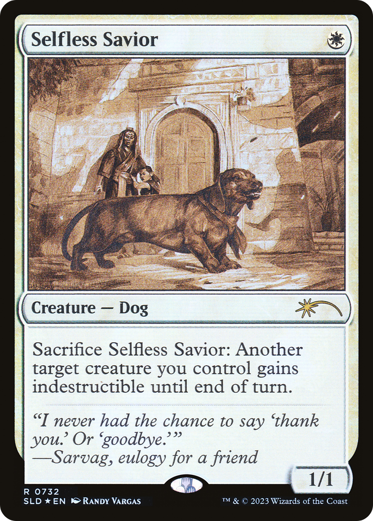 Selfless Savior (Sketch) [Secret Lair Drop Promos] | Exor Games Summserside