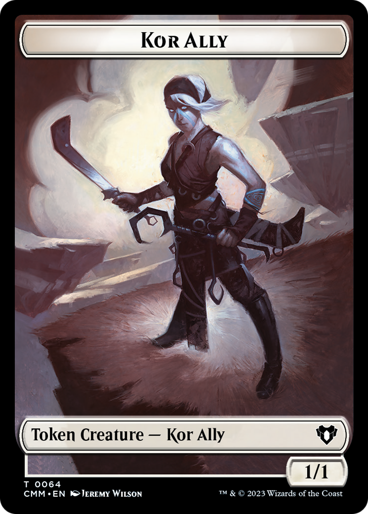 Wall // Kor Ally Double-Sided Token [Commander Masters Tokens] | Exor Games Summserside